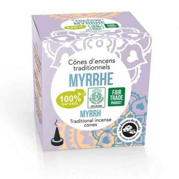 Myrrhe - Premium Räucherkegel - Les Encens du Monde